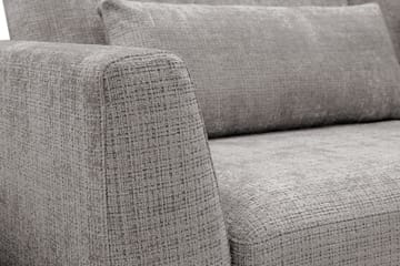 Florenz 4-seters Høyrevendt L-formet Sjeselongsofa i Chenille - Lys grå - Møbler - Sofaer - Sofaer med sjeselong - 4 seters sofa med divan