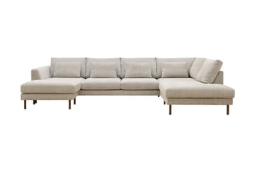 Florenz 4-seters Høyrevendt U-formet Sofa med Divan og Sjeselong i Chenille