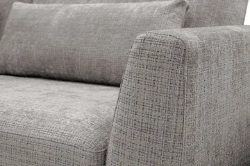 Florenz 4-seters Venstrevendt L-formet Sjeselongsofa i Chenille - Lys grå - Møbler - Sofaer - Sofaer med sjeselong - 4 seters sofa med divan