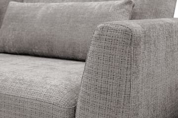 Florenz 4-seters Venstrevendt L-formet Sjeselongsofa i Chenille - Lys grå - Møbler - Sofaer - Sofaer med sjeselong - 4 seters sofa med divan