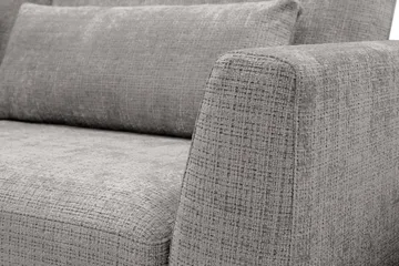 Florenz 4-seters Venstrevendt L-formet Sjeselongsofa i Chenille - Lysegrå - Møbler - Sofaer - Sofaer med sjeselong - 4 seters sofa med divan