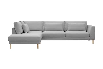 Florenz 4-seters Venstrevendt L-formet Sjeselongsofa i Stoff