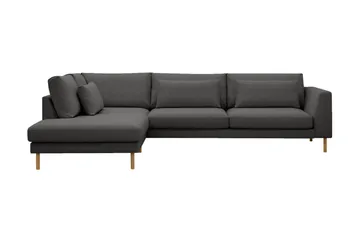 Florenz 4-seters Venstrevendt L-formet Sjeselongsofa i Stoff
