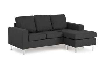 Friday 3-seters Vendbar L-formet Divansofa i Stoff - Grå - Møbler - Sofaer - Sofaer med sjeselong - 3 seters sofa med divan