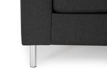 Friday 3-seters Vendbar L-formet Divansofa i Stoff - Grå - Møbler - Sofaer - Sofaer med sjeselong - 3 seters sofa med divan