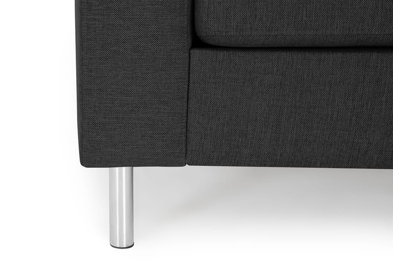 Friday 3-seters Vendbar L-formet Divansofa i Stoff - Grå - Møbler - Sofaer - Sofaer med sjeselong - 3 seters sofa med divan