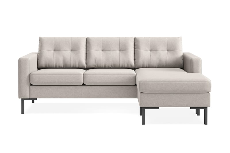 Frillestad 3-seters Høyrevendt L-formet Divansofa i Stoff - Beige - Møbler - Sofaer - Sofaer med sjeselong - 3 seters sofa med divan