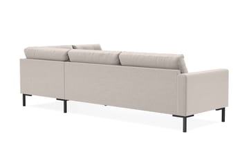 Frillestad 4-seters Høyrevendt L-formet Sjeselongsofa i Stoff - Beige - Møbler - Sofaer - Sofaer med sjeselong - 4 seters sofa med divan