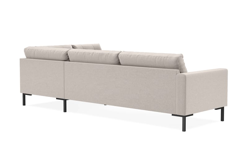 Frillestad 4-seters Høyrevendt L-formet Sjeselongsofa i Stoff - Beige - Møbler - Sofaer - Sofaer med sjeselong - 4 seters sofa med divan