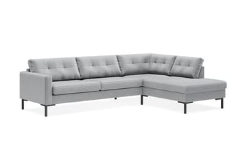 Frillestad 4-seters Høyrevendt L-formet Sjeselongsofa i Stoff - Grå - Møbler - Sofaer - Sofaer med sjeselong - 4 seters sofa med divan
