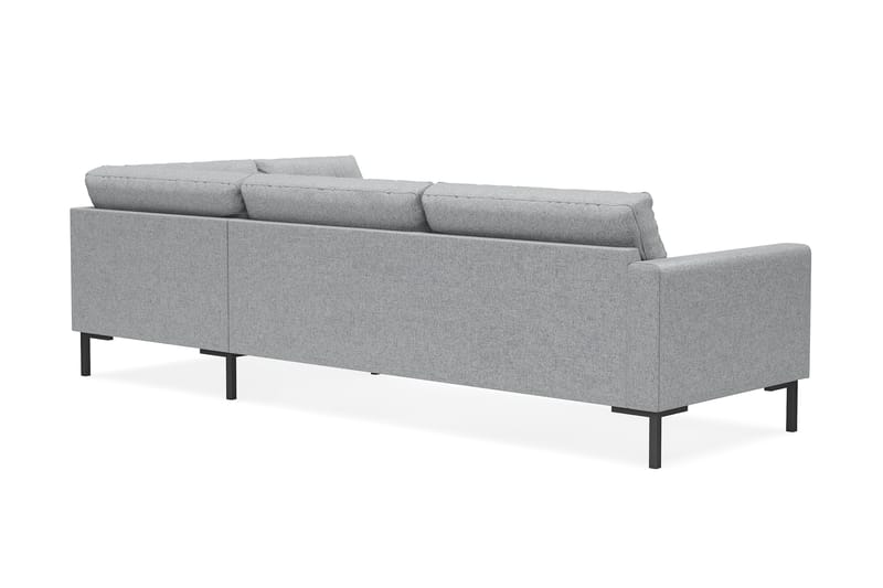 Frillestad 4-seters Høyrevendt L-formet Sjeselongsofa i Stoff - Grå - Møbler - Sofaer - Sofaer med sjeselong - 4 seters sofa med divan