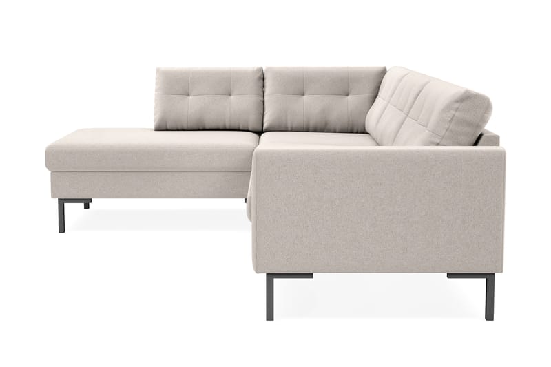 Frillestad 4-seters Venstrevendt L-formet Sjeselongsofa i Stoff - Beige - Møbler - Sofaer - Sofaer med sjeselong - 4 seters sofa med divan