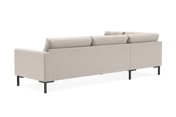 Frillestad 4-seters Venstrevendt L-formet Sjeselongsofa i Stoff - Beige - Møbler - Sofaer - Sofaer med sjeselong - 4 seters sofa med divan