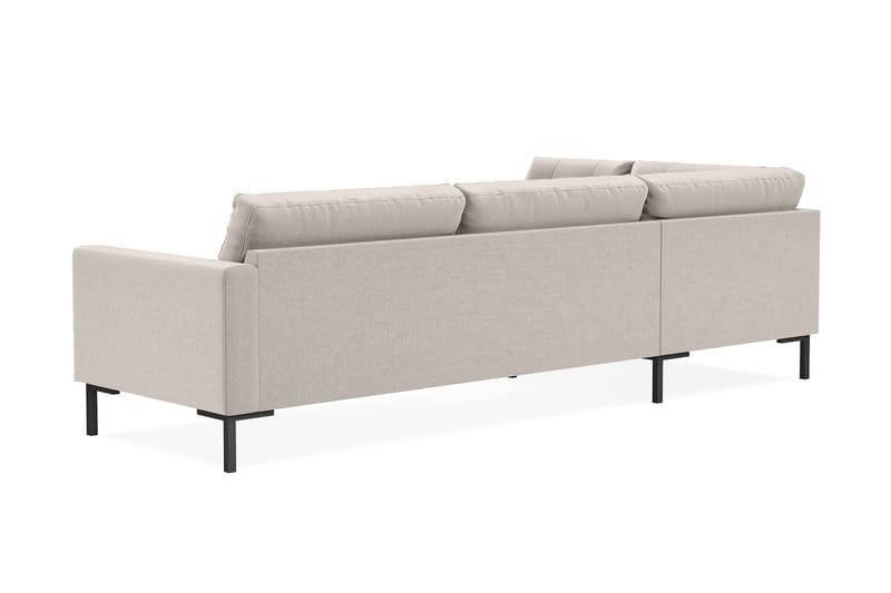 Frillestad 4-seters Venstrevendt L-formet Sjeselongsofa i Stoff - Beige - Møbler - Sofaer - Sofaer med sjeselong - 4 seters sofa med divan