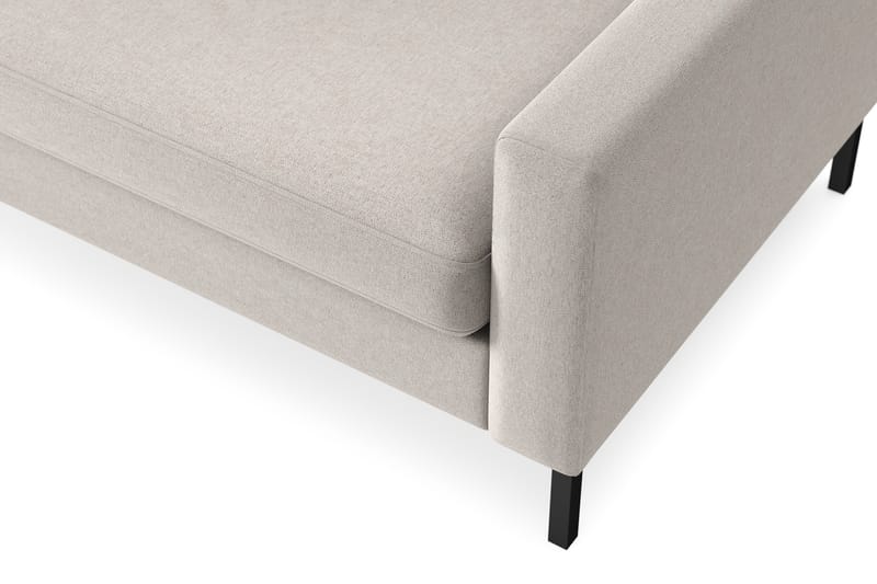Frillestad 4-seters Venstrevendt L-formet Sjeselongsofa i Stoff - Beige - Møbler - Sofaer - Sofaer med sjeselong - 4 seters sofa med divan