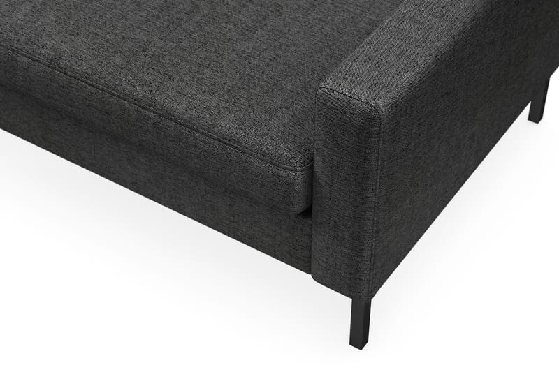 Frillestad 4-seters Venstrevendt L-formet Sjeselongsofa i Stoff - Mørk grå - Møbler - Sofaer - Sofaer med sjeselong - 4 seters sofa med divan