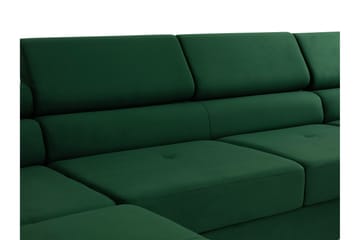 Gabina Sofa med Divan og Sjeselong 4-seter - Hvit/Grå - Møbler - Sofaer - Sofaer med sjeselong - 4 seters sofa med divan