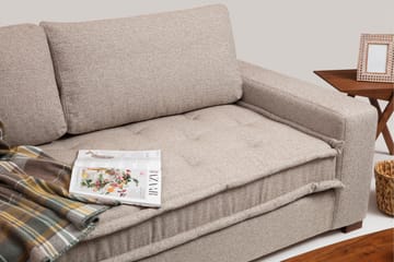 Gladfield Divansofa 3-seters - Beige - Møbler - Sofaer - Sofaer med sjeselong - 3 seters sofa med divan
