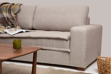 Gladfield Divansofa 3-seters - Beige - Møbler - Sofaer - Sofaer med sjeselong - 3 seters sofa med divan