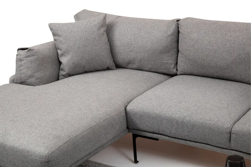Glenure Sofa m. Divan 4-seters - Grå - Møbler - Sofaer - Sofaer med sjeselong - 4 seters sofa med divan