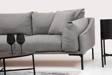 Glenure Sofa m. Divan 4-seters - Grå - Møbler - Sofaer - Sofaer med sjeselong - 4 seters sofa med divan