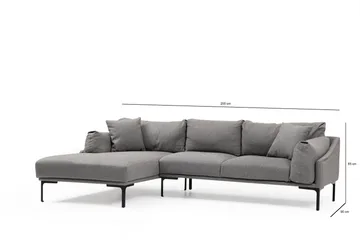 Glenure Sofa m. Divan 4-seters - Grå - Møbler - Sofaer - Sofaer med sjeselong - 4 seters sofa med divan