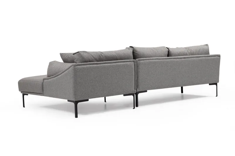 Glenure Sofa m. Divan 4-seters - Grå - Møbler - Sofaer - Sofaer med sjeselong - 4 seters sofa med divan