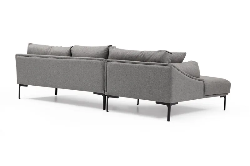 Glenure Sofa m. Divan 4-seters - Grå - Møbler - Sofaer - Sofaer med sjeselong - 4 seters sofa med divan