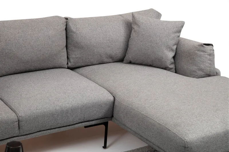 Glenure Sofa m. Divan 4-seters - Grå - Møbler - Sofaer - Sofaer med sjeselong - 4 seters sofa med divan