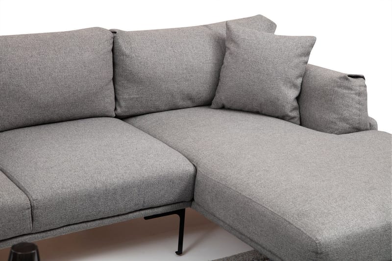 Glenure Sofa m. Divan 4-seters - Grå - Møbler - Sofaer - Sofaer med sjeselong - 4 seters sofa med divan