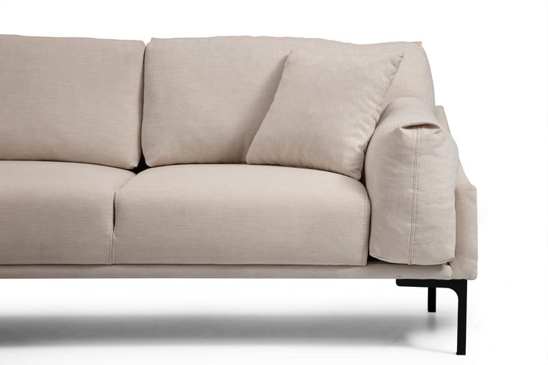 Glenure Sofa m. Divan 4-seters - Krem - Møbler - Sofaer - Sofaer med sjeselong - 4 seters sofa med divan