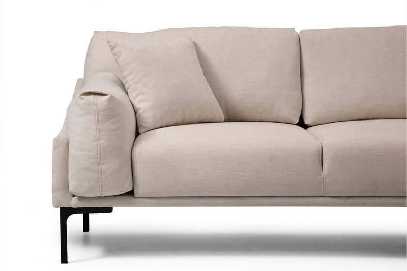Glenure Sofa m. Divan 4-seters - Krem - Møbler - Sofaer - Sofaer med sjeselong - 4 seters sofa med divan