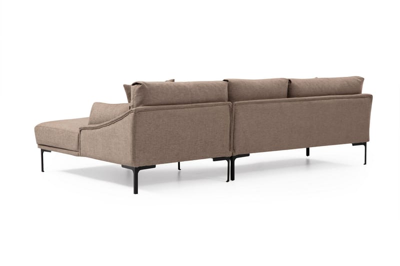 Glenure Sofa m. Divan 4-seters - Mocha - Møbler - Sofaer - Sofaer med sjeselong - 4 seters sofa med divan