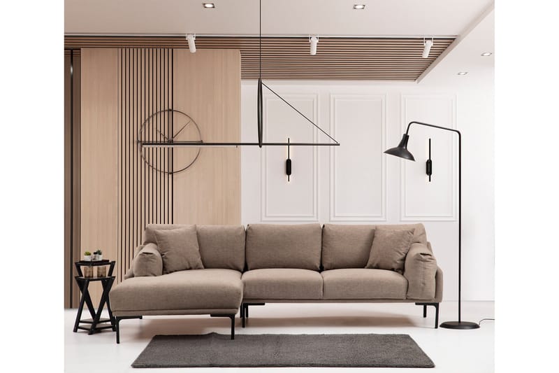 Glenure Sofa m. Divan 4-seters - Mocha - Møbler - Sofaer - Sofaer med sjeselong - 4 seters sofa med divan