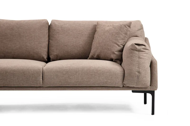 Glenure Sofa m. Divan 4-seters - Mocha - Møbler - Sofaer - Sofaer med sjeselong - 4 seters sofa med divan