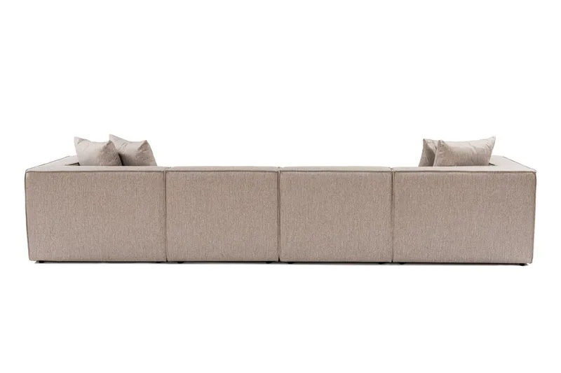 Gregor Sofa med Sjeselong 4-seter - Sand beige - Møbler - Sofaer - Sofaer med sjeselong - 4 seters sofa med divan