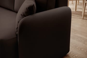 Hadson 3-seter Sofa med Sjeselong - Brun - Møbler - Sofaer - Sofaer med sjeselong - 3 seters sofa med divan