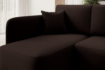 Hadson 3-seter Sofa med Sjeselong - Brun - Møbler - Sofaer - Sofaer med sjeselong - 3 seters sofa med divan