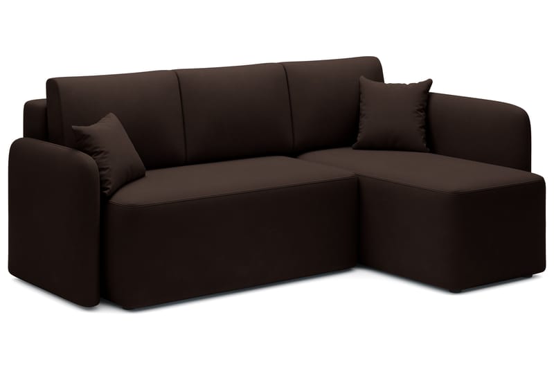 Hadson 3-seters Sofa med Divan - Brun - Møbler - Sofaer - Sofaer med sjeselong - 3 seters sofa med divan