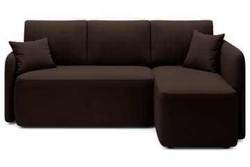 Hadson 3-seters Sofa med Divan - Brun - Møbler - Sofaer - Sofaer med sjeselong - 3 seters sofa med divan