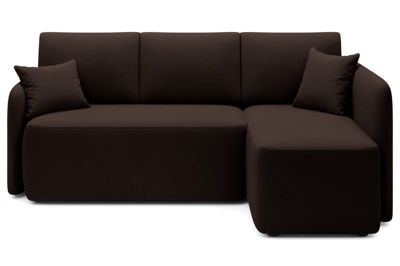 Hadson 3-seters Sofa med Divan - Brun - Møbler - Sofaer - Sofaer med sjeselong - 3 seters sofa med divan