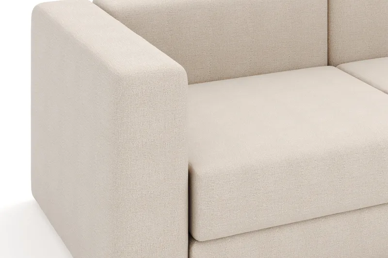Hagblom 4-seters Divansofa med Oppbevaring Vendbar - Beige - Møbler - Sofaer - Sofaer med sjeselong - 4 seters sofa med divan