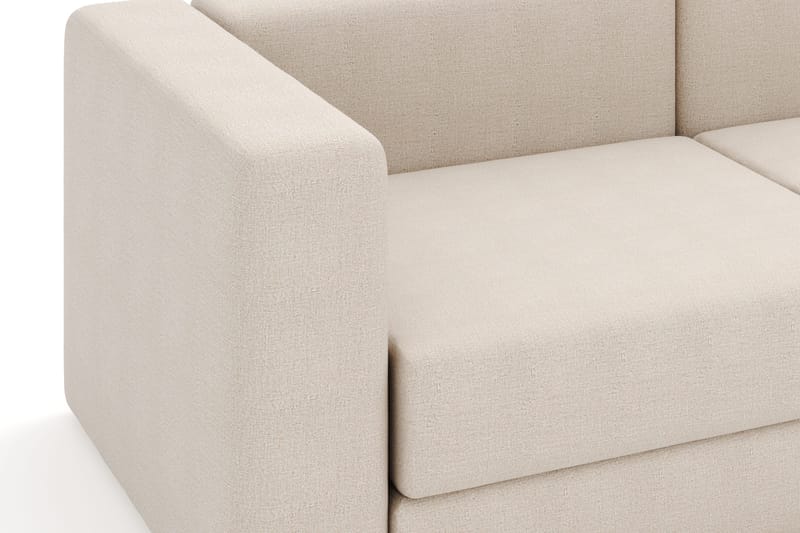 Hagblom 4-seters Divansofa med Oppbevaring Vendbar - Beige - Møbler - Sofaer - Sofaer med sjeselong - 4 seters sofa med divan