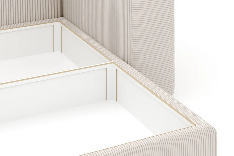 Hagblom 4-seters Divansofa med Oppbevaring Vendbar - Beige - Møbler - Sofaer - Sofaer med sjeselong - 4 seters sofa med divan