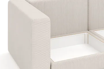 Hagblom 4-seters Divansofa med Oppbevaring Vendbar - Beige - Møbler - Sofaer - Sofaer med sjeselong - 4 seters sofa med divan