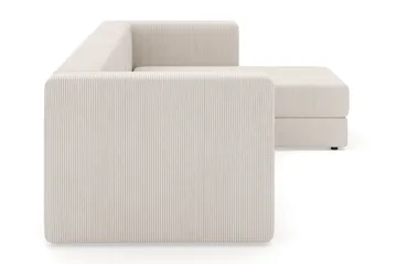 Hagblom 4-seters Divansofa med Oppbevaring Vendbar - Beige - Møbler - Sofaer - Sofaer med sjeselong - 4 seters sofa med divan