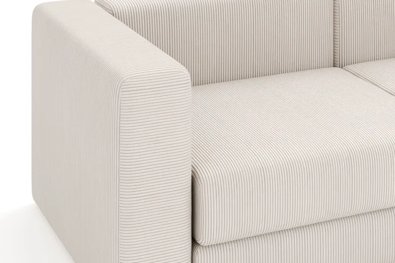 Hagblom 4-seters Divansofa med Oppbevaring Vendbar - Beige - Møbler - Sofaer - Sofaer med sjeselong - 4 seters sofa med divan