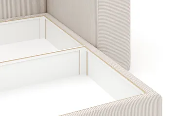 Hagblom 4-seters Divansofa med Oppbevaring Vendbar - Beige - Møbler - Sofaer - Sofaer med sjeselong - 4 seters sofa med divan