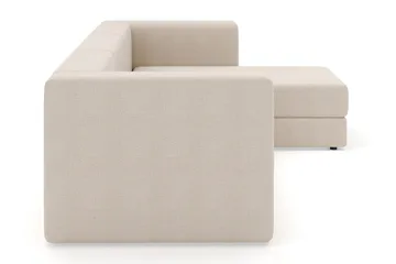 Hagblom 4-seters Divansofa med Oppbevaring Vendbar - Beige - Møbler - Sofaer - Sofaer med sjeselong - 4 seters sofa med divan