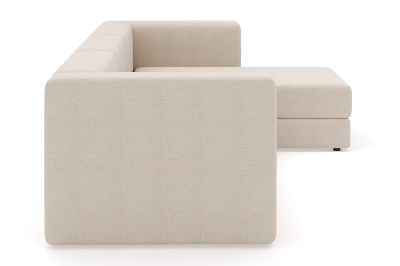 Hagblom 4-seters Divansofa med Oppbevaring Vendbar - Beige - Møbler - Sofaer - Sofaer med sjeselong - 4 seters sofa med divan